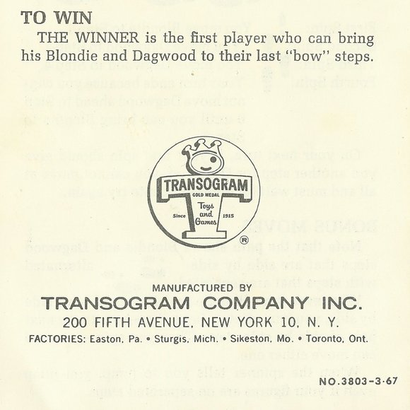 Blondie Hurry Scurry Game - Vintage Board Game - Picture 5 of 5